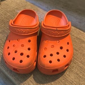 Orange Crocs